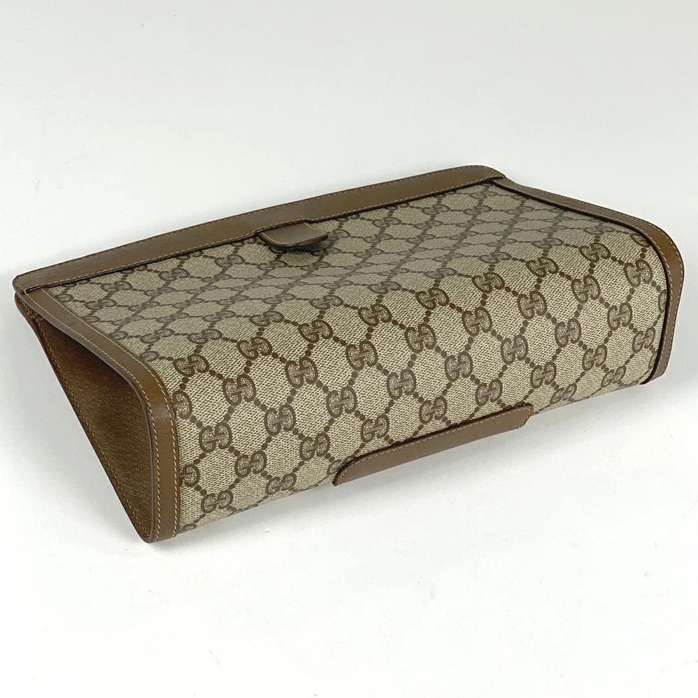 Gucci Sherry brown web bag clutch GG canvas